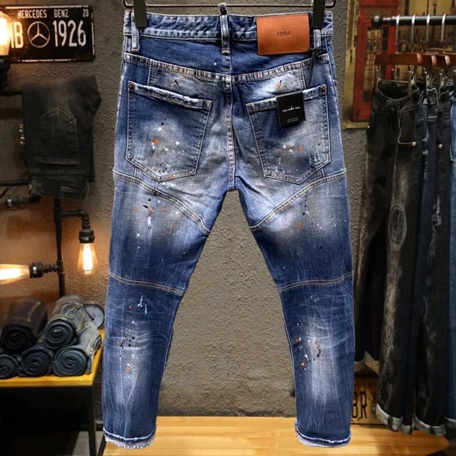 Quần Jeans DSQ khoá lệch Wash Neww siêu đẹp !!