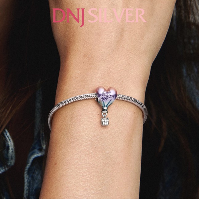 [Hàng cao cấp] Charm bạc 925 cao cấp, hàng chuẩn bạc - Charm Happy Birthday Hot Air Balloon thích hợp để mix vòng tay