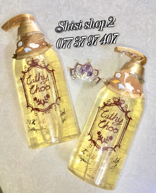 💐Sữa Tắm Trắng Da CATHY CHOO 24K Active Gold Fragrance Shower Gel 750ml