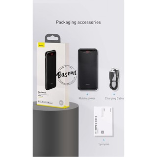 Pin dự phòng nhỏ gọn Baseus Gentleman Digital Display Powerbank 10000mAh dùng cho iPhone / Samsung / Oppo / Xiaomi
