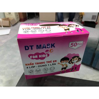 Hộp 50 chiếc khẩu trang y tế trẻ em