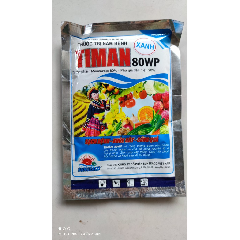 Thu oc trư bênh Mancozeb bổ sung Kẽm giúp cây sạch bệnh 80WP gói 100gr