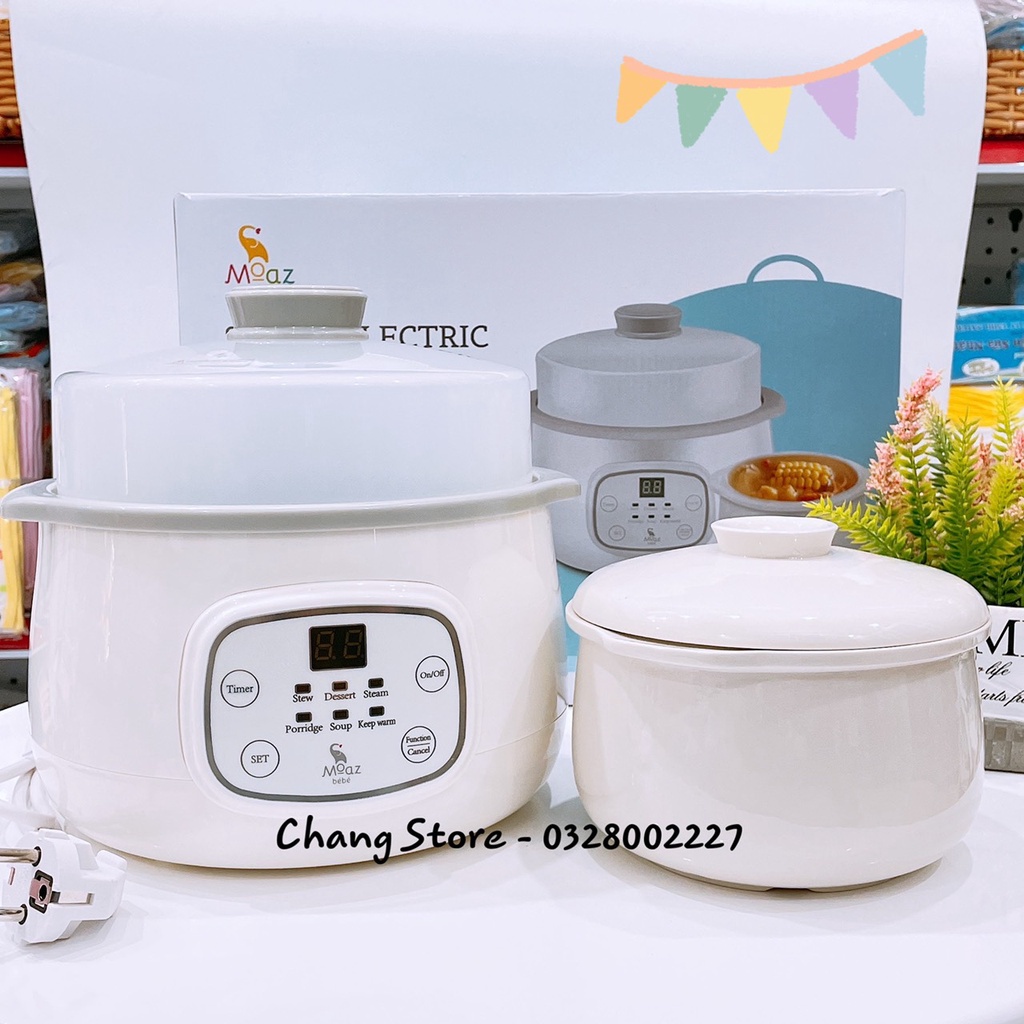 [Bảo Hành Chính Hãng] Nồi Nấu Chậm Đa Năng 2 in 1 Moaz Bé Bé - MB030