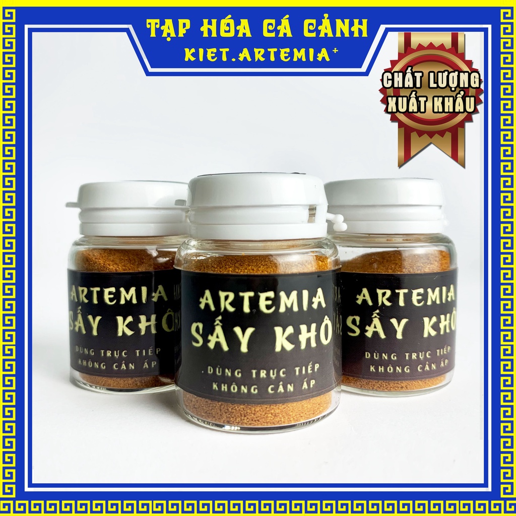 Artemia sấy khô, thức ăn dinh dưỡng cho cá betta, guppy, neon