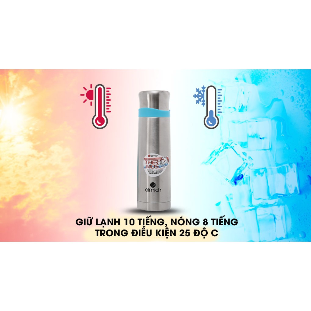 Bình nước giữ nhiệt inox 500 ml Elmich K5