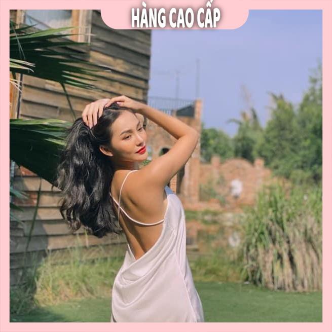 Đầm ngủ hai dây cao cấp chéo lưng gợi cảm (Kèm video ảnh thật) | BigBuy360 - bigbuy360.vn