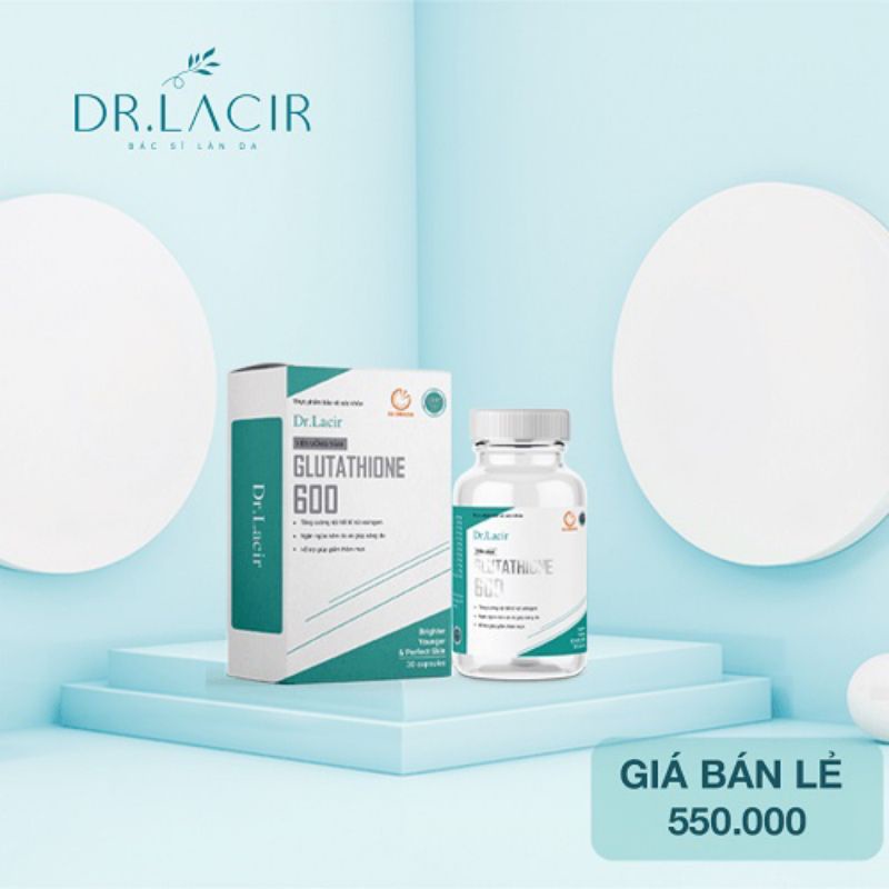 Viên uống Nám trắng da Glutathion 600 - Giảm sạm nám Da, Tăng Cường Miễn Dịch Đẹp Da.