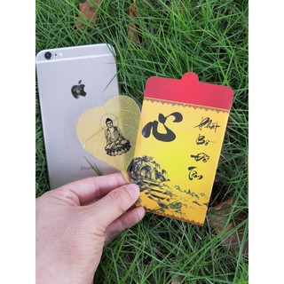 Lá Bồ Đề dát vàng tuổi Tuất (ốp điện thoại)