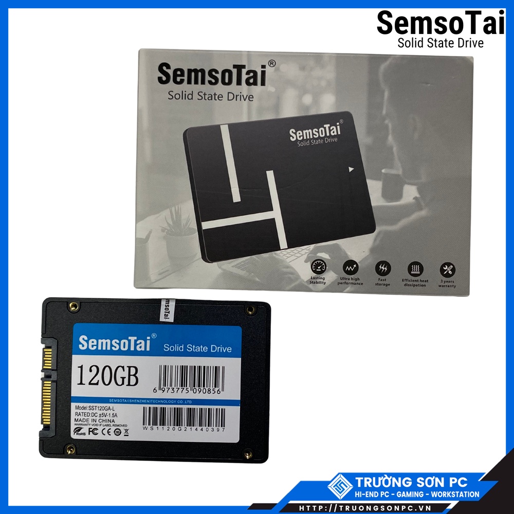 Ổ Cứng SSD SEMSOTAI 120GB 2.5&quot; Sata3 6GB/S | Chính Hãng BH 36 Tháng