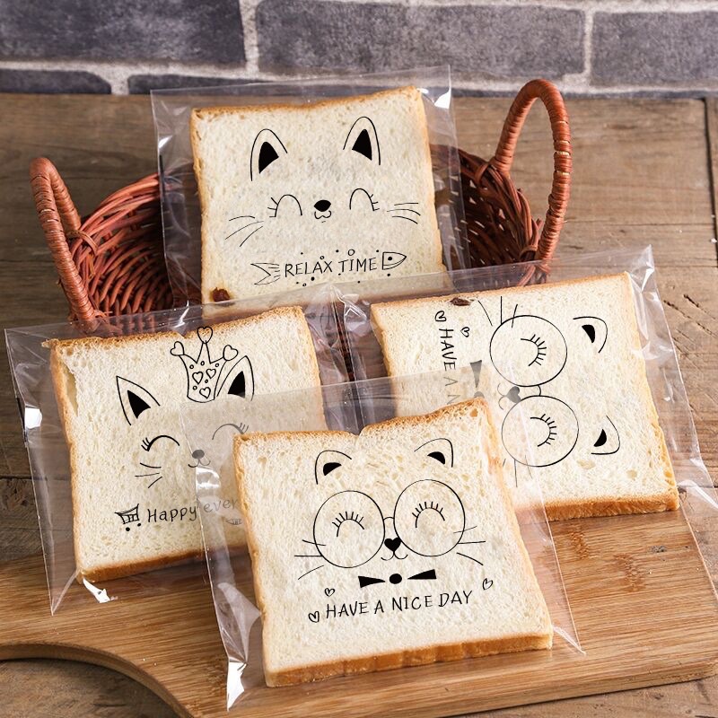 set 10, 20, 50 túi kiếng dán động vật size 15 x 18 cm