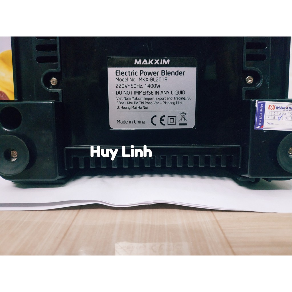 Máy xay sinh tố công nghiệp Makxim BL2018 - 2 cối - 1400W chuyên dùng cho quán