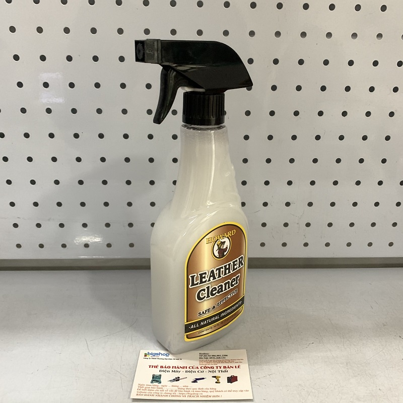 Dung dịch làm sạch ghế da, sofa da, nội thất HOWARD LEATHER CLEANER LTC016, 473ML
