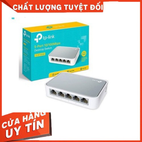 Switch chia mạng 5 cổng SF1005D Tplink, Bộ chia mạng chính hãng, BH 2 Năm