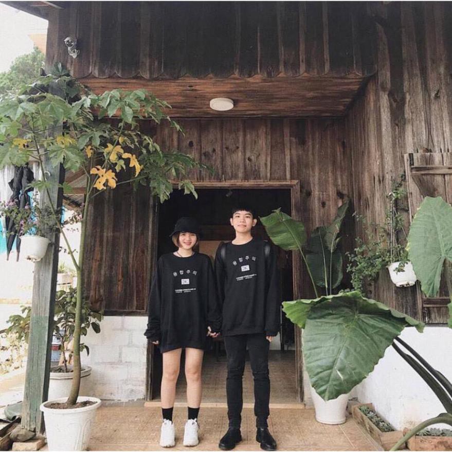 Áo sweater nỉ form rộng unisex Cờ Hàn Quốc thời trang nam nữ siêu phẩm của năm