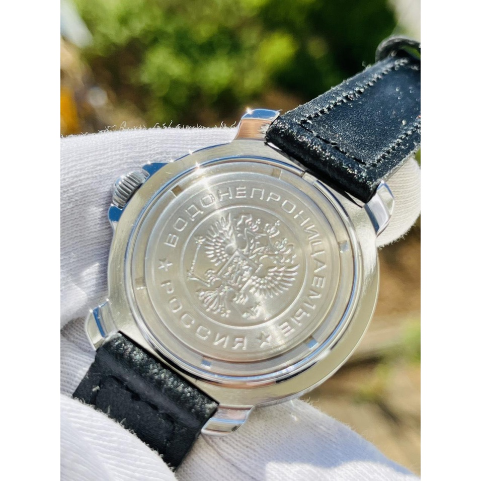 Đồng hồ Nga Vostok Komandirskie 811172. Đồng hồ nam Vostok máy cơ lên giây, size mặt 39, size dây 18, chống nước 3 atm
