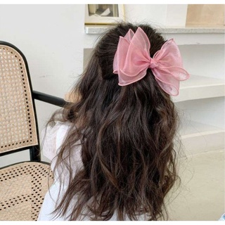 Kẹp Tóc Hàn Quốc MILA Cặp Tóc Nơ Voan
