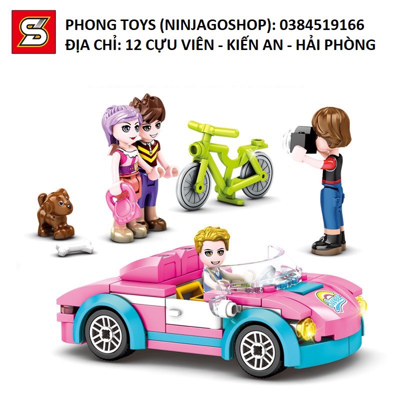 [Chính hãng] Lắp ráp xếp hình Lego FRIENDS SHENG YUAN SY SY6569 6569 S-GIRLS BEACH : VILLA BIỆT THỰ BIỂN 1126 MẢNH