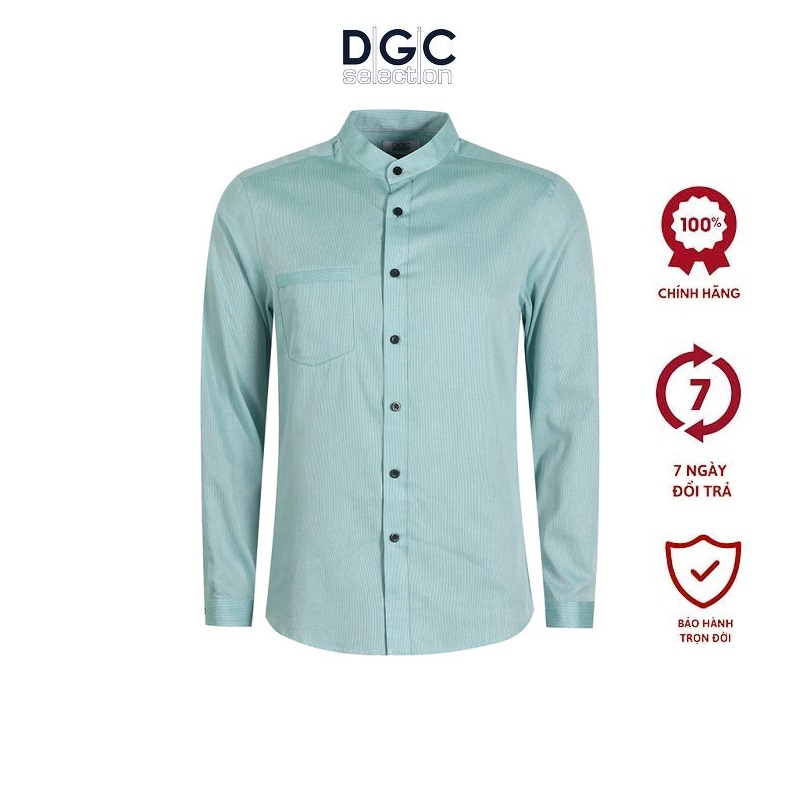 Áo sơ mi Nam dài tay DGCs form slim fit chất vải cotton cao cấp mềm mịn, màu xanh ngọc hiện đại SASD1703M-M4