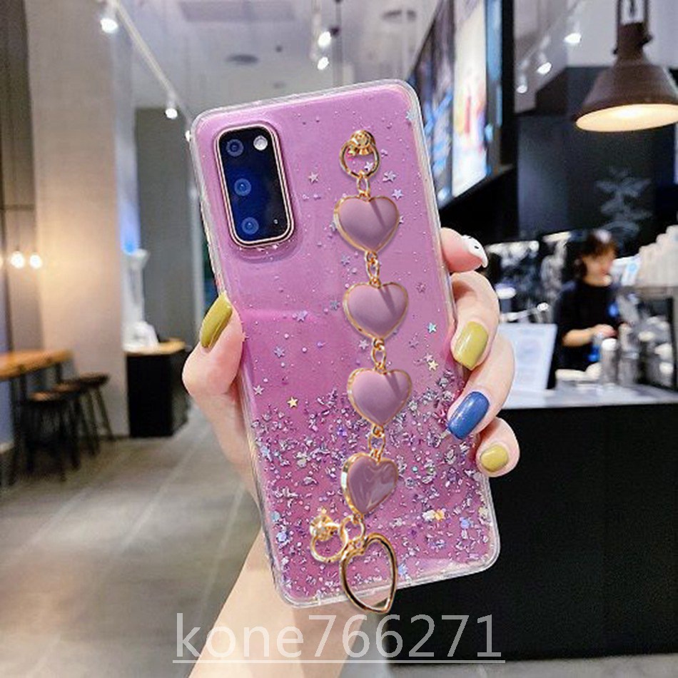 Ôp Điện Thoại Silicon Kim Tuyến Có Dây Xích Đeo Cho samsung galaxy a01 core a02s a21s a11 a20 a30 a10 a10s a20s Ốp