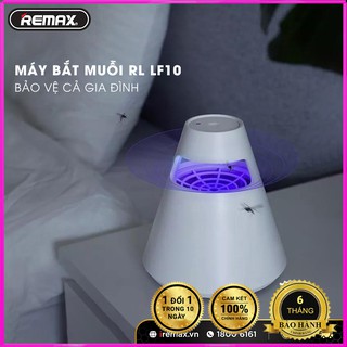 Đèn bắt muỗi thông minh Remax RL LF10 an toàn cho mẹ và bé/ Bắt muỗi 3 chiều dải cực tím 365nm quạt sức hút lớn 7 cánh
