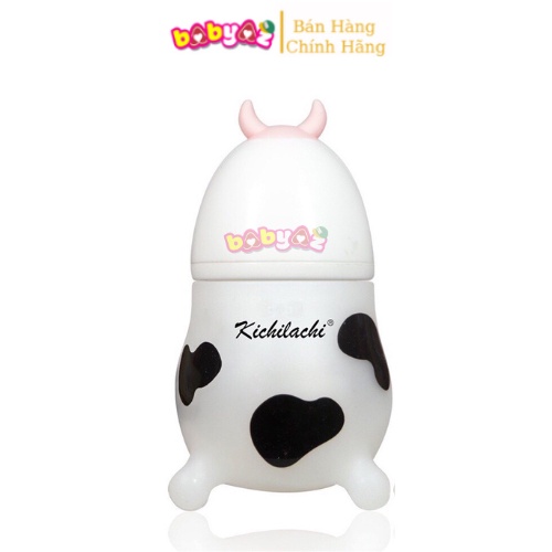 Bình Sữa Con Bò Kichilachi Silicon Cổ Rộng Cho Bé Sơ Sinh Dung Tích 260ml