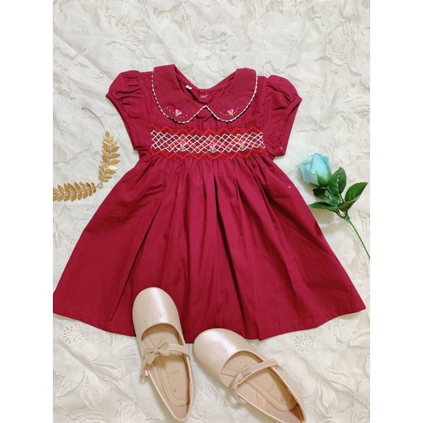 ĐẦM XÍCH MÓC (SMOCKINGDRESS) THÊU TAY THỦ CÔNG