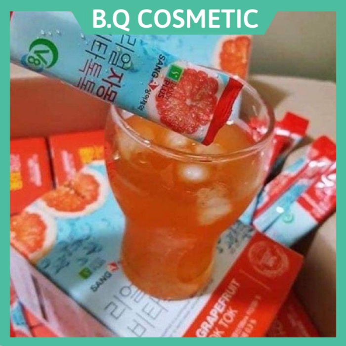 Trà Bưởi Giảm Cân Sanga Real Grapefruit Vita Tok Tok 30 Gói Hàn Quốc Chính Hãng - Bưởi Đỏ Đẹp Da Giữ Dáng