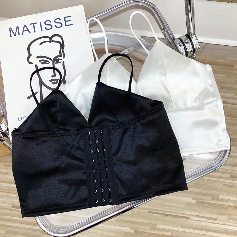 Áo Lót Satin Cổ V Quyến Rũ • Nội Y Cao Cấp Sexy • QR1131 | BigBuy360 - bigbuy360.vn