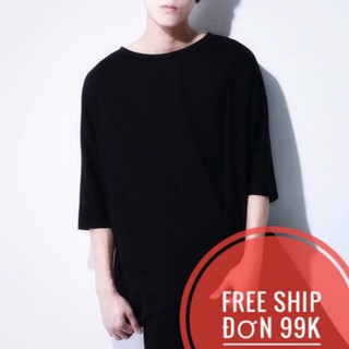 Hot [Ảnh thẬt] [kis-unisex] Áo thun trơn tay lỡ nam nữ màu Đen, trắng chất vải cao cấp chất lượng