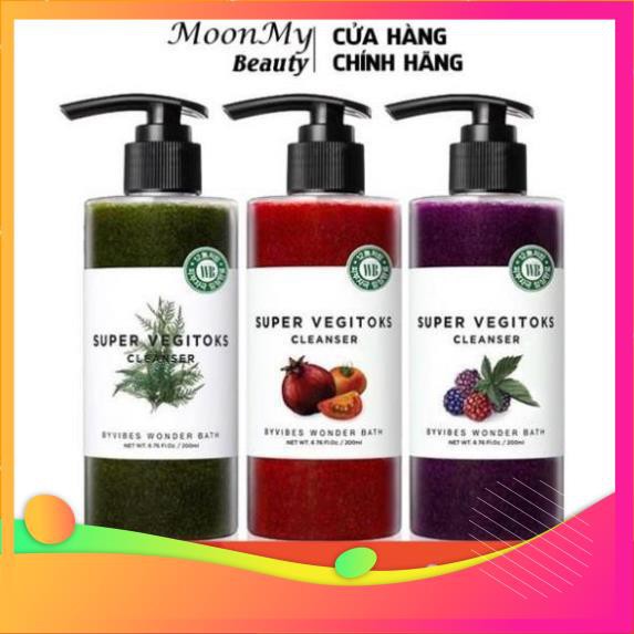 Sữa Rửa Mặt Rau Củ Thải Độc Super Vegitoks Cleanser- Làm sạch sâu, an toàn cho mọi loại da - 300ml