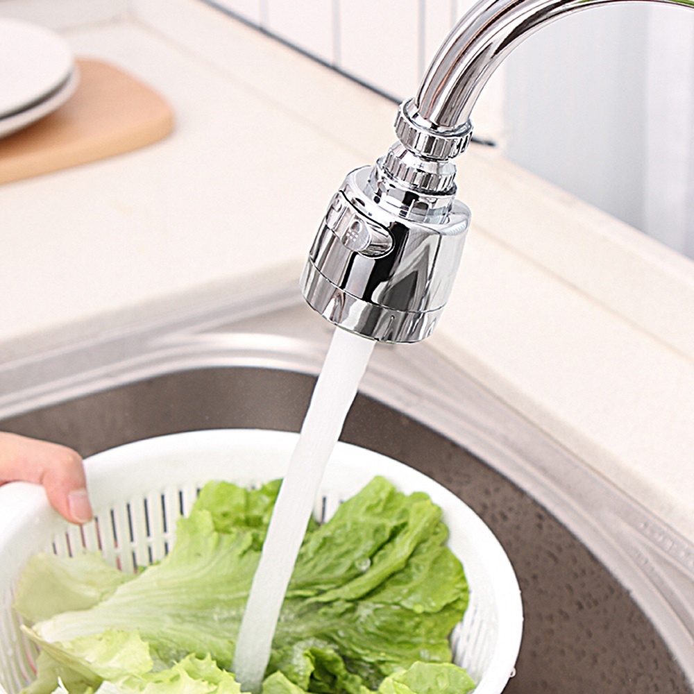 Đầu vòi nước tăng áp tạo bọt ,2 chế độ xoay 360 độ tiện dụng cho vòi rửa chén bát