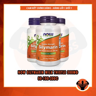 Silymrin viên uống hỗ trợ giải độc gan now silymarin milk thistle 300mg
