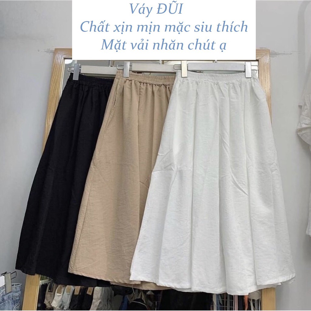 Chân Váy TRƠN Ulzzang Nữ (Lưng Thun: Eo 55cm - 74cm) 1hitshop