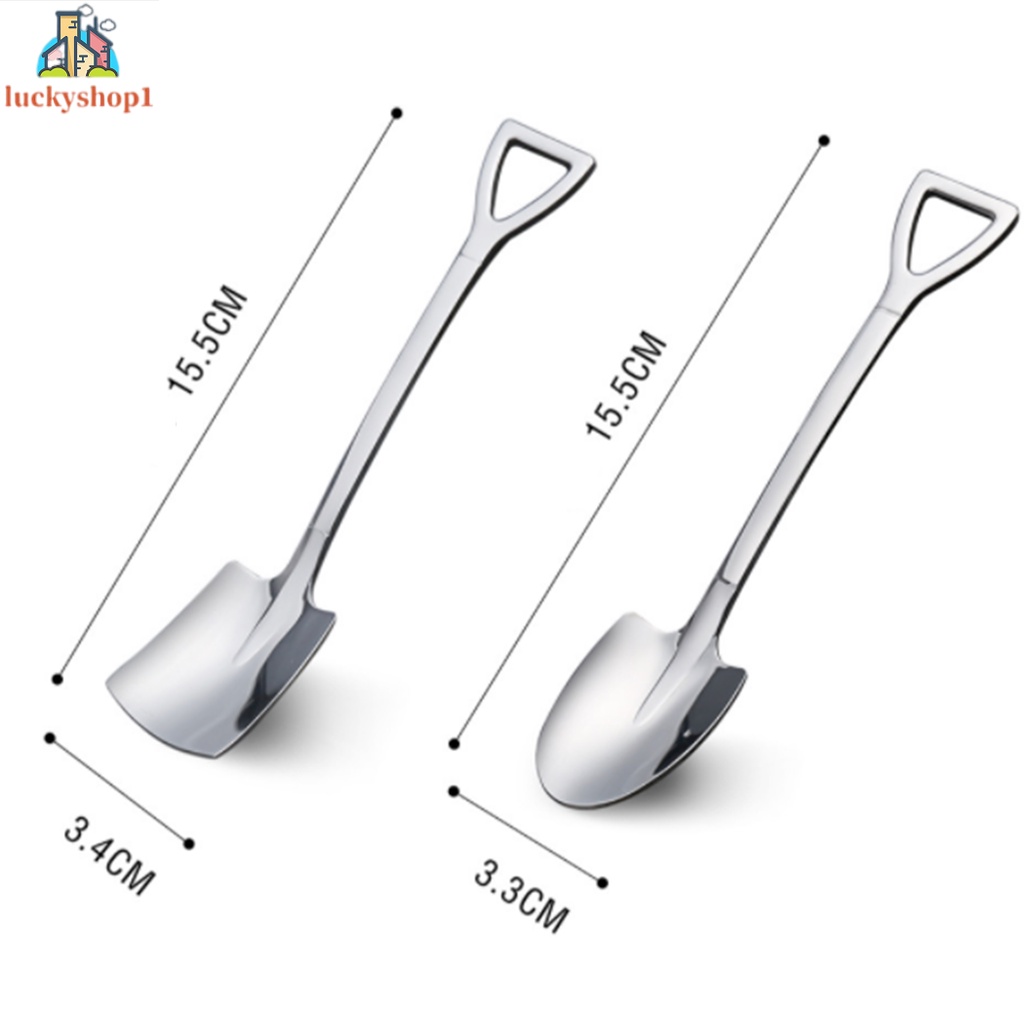 Set 2 Muỗng Múc Kem Hình Mèo Xinh Xắn