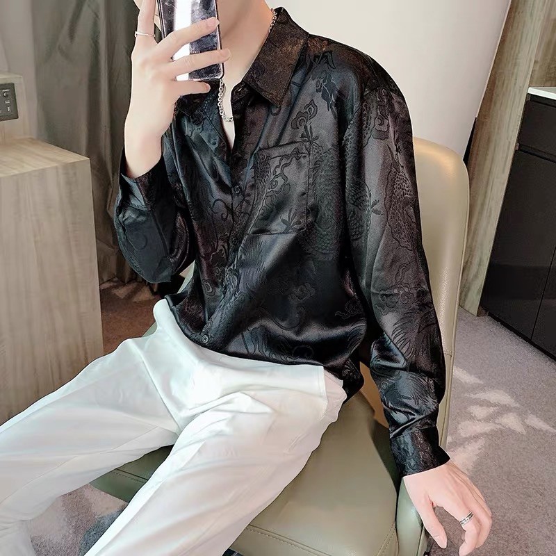 Hàng order] Áo sơ mi satin cổ điển-QB STORE