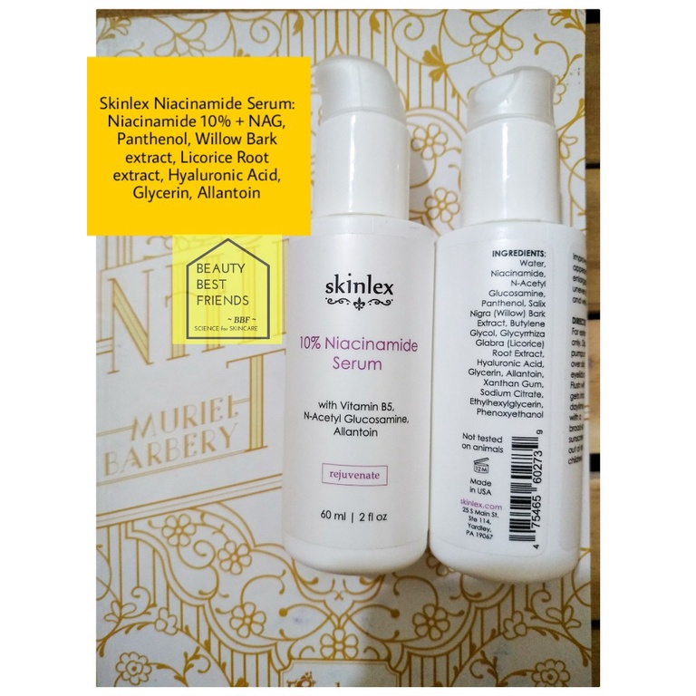 Sáng da giảm thâm Skinlex 10% Niacinamide Serum 60 ml
