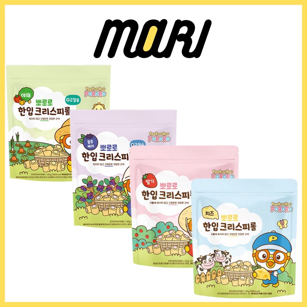 Bánh xốp ngũ cốc Pororo 60g