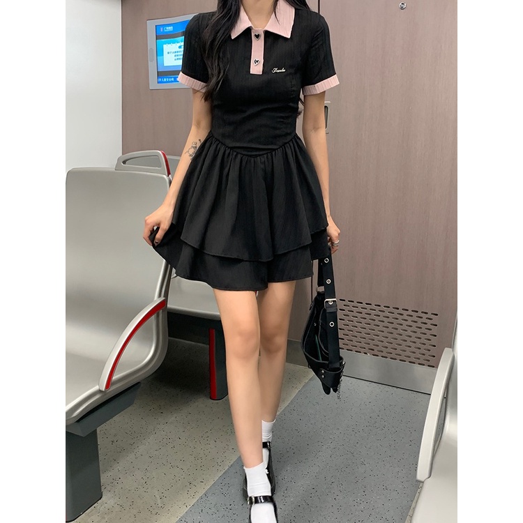 Đầm mini ZHELIHANGFEI tay ngắn thời trang chất lượng cao