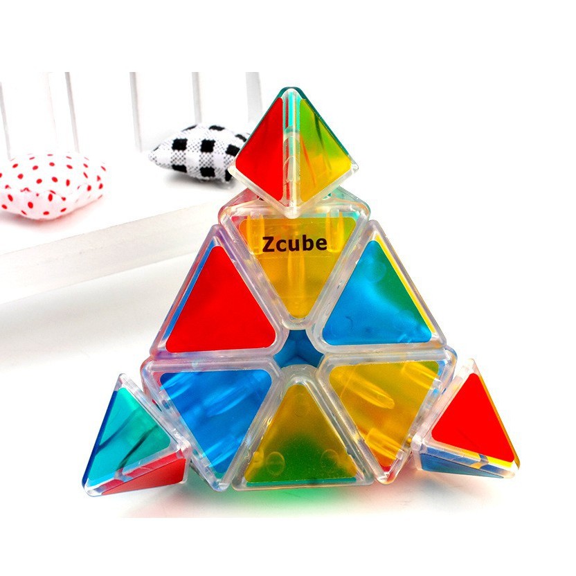 ❤️ HOTSALE ❤️ Đồ chơi Rubik Z-Cube TRONG SUỐT Pyramix Tam Giác HM0418 CAO CẤP