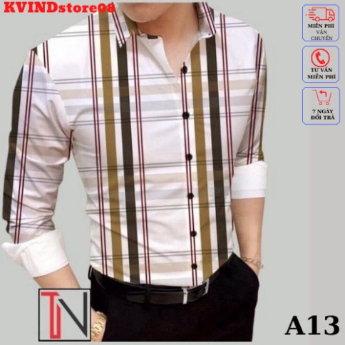 ⭐ Áo sơ mi nam dài tay kẻ sọc BBR mới hot nhất  _KVINDstore08