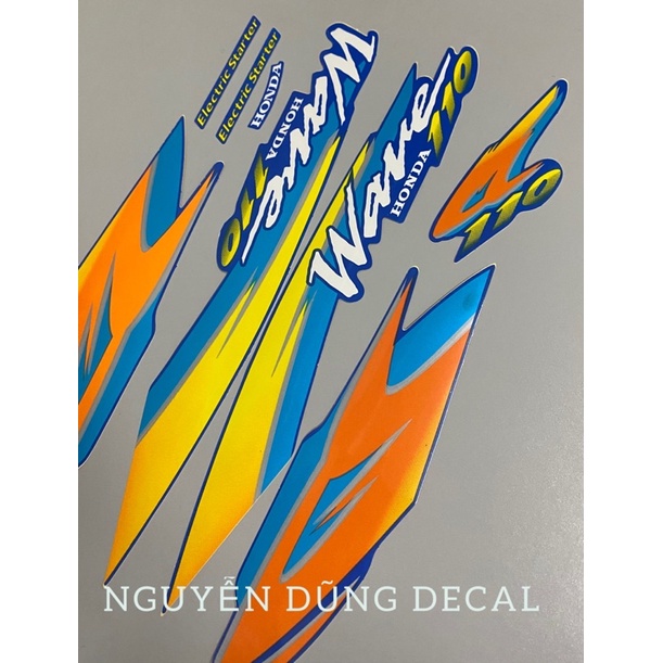 Nguyên bộ tem  Wave Thái 110 màu ngọc đời 1999_ Nguyễn Dũng Decal