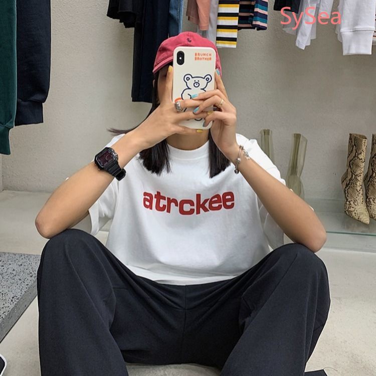 Áo Thun In Hình Bướm Thời Trang Mùa Hè Dành Cho Nữ