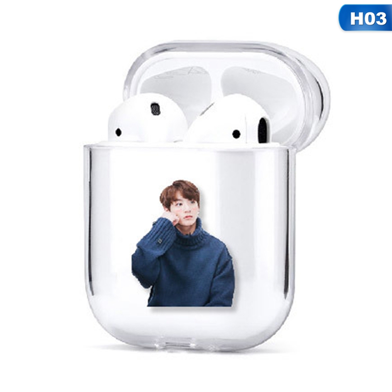 Vỏ Bảo Vệ Hộp Sạc Tai Nghe Airpods 1 / 2 Hình Bts Xinh Xắn Ốp