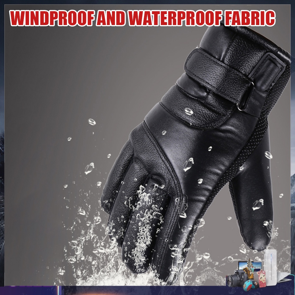 Găng tay sưởi ấm mùa đông sạc USB chống nước chống lạnh