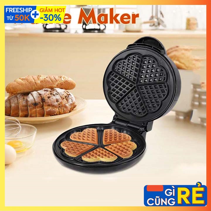 [Mã ELHADEV giảm 4% đơn 300K] Máy làm bánh Waffle, Nướng bánh kẹp tổ ong đơn Sokany