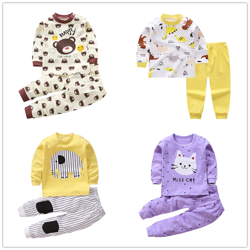 Bộ Quần Áo Cotton In Hình Cún Dễ Thương Vui Nhộn Hợp Thời Trang Cho Bé