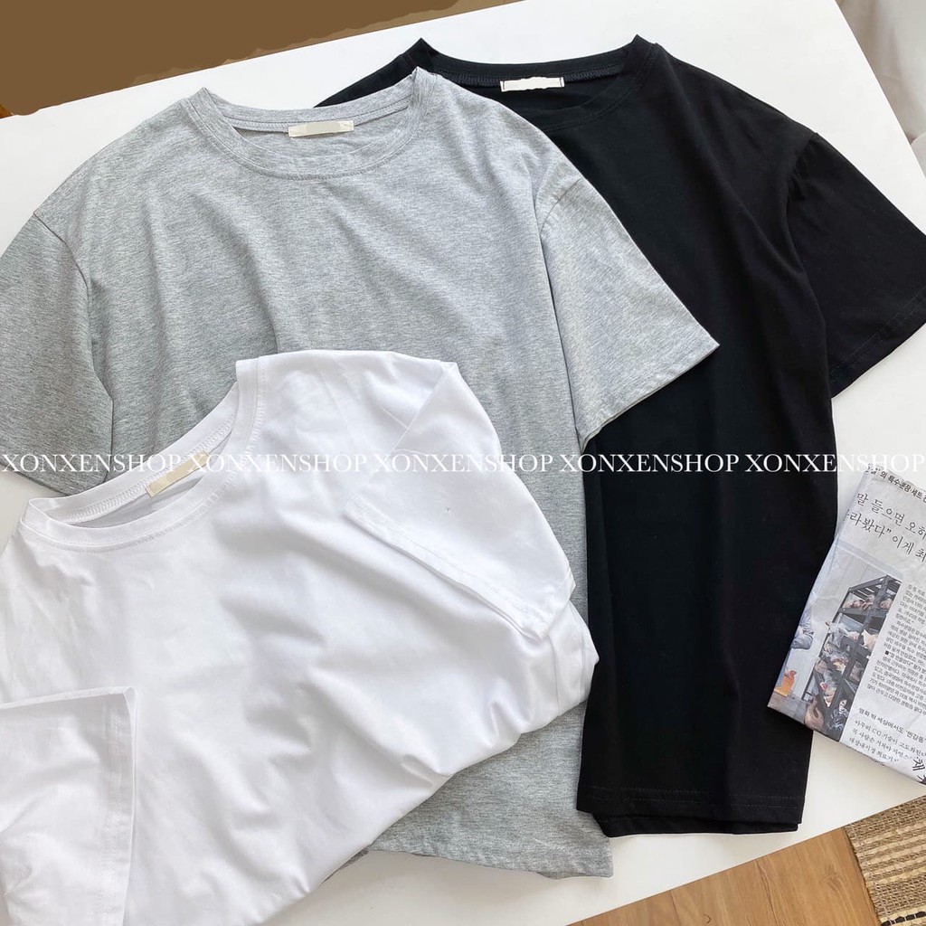 Áo phông nữ, áo thun trơn basic form rộng chất cotton thoáng mát, mã 5330 hàng mới về 27/5/2021