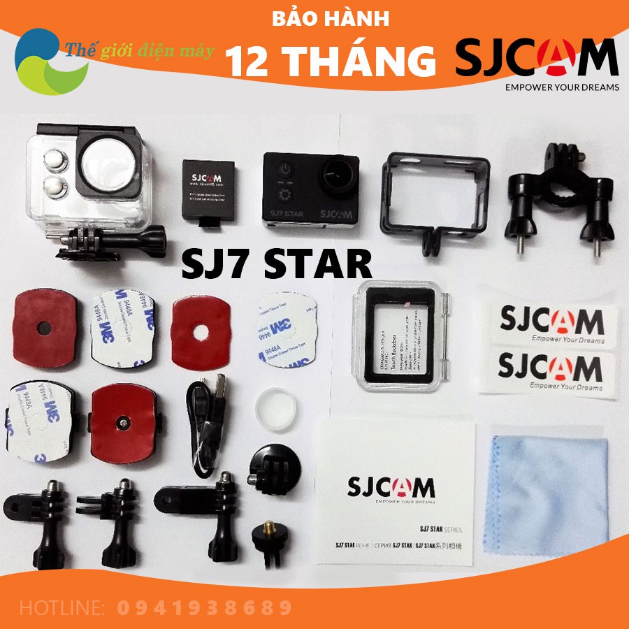 Camera hành trình SJCAM SJ7 STAR 4K 30FPS, bảo hành 12 tháng, hỗ trợ 1 đổi 1, camera hành động SJCAM SJ7 Star