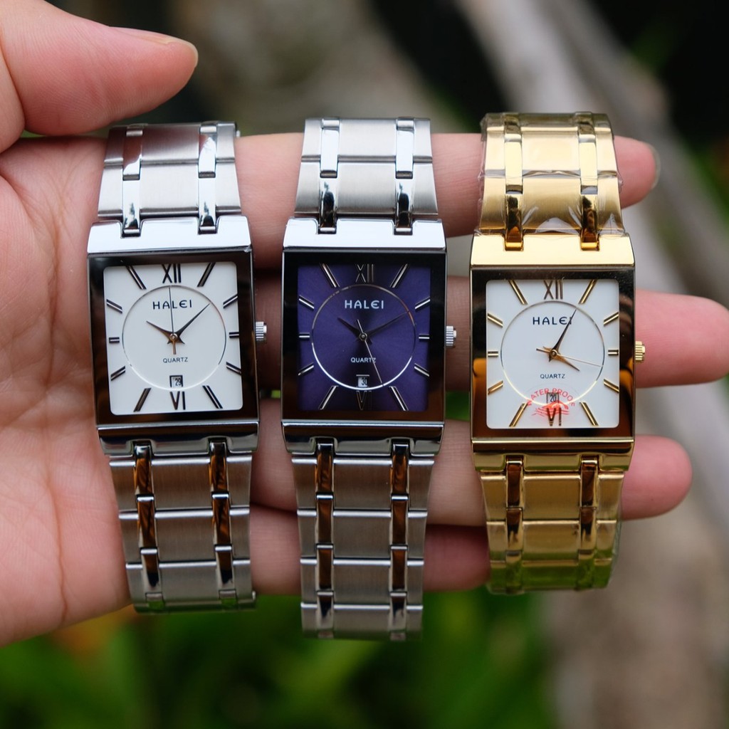 Đồng Hồ Nam Nữ HALEI H2 Khung Thép Cao Cấp Mặt Vuông Lịch Lãm  Sang Trọng Chống Nước Chống Xước Hiệu Quả [SALE GIÁ SỐC] | BigBuy360 - bigbuy360.vn