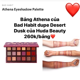 [SHOP HUSH] Bảng phấn mắt Athena của Bad Habit dupe Desert Dusk của Huda Beauty